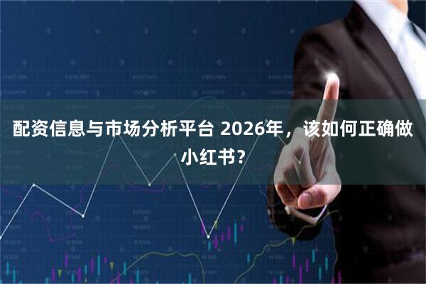 配资信息与市场分析平台 2026年，该如何正确做小红书？
